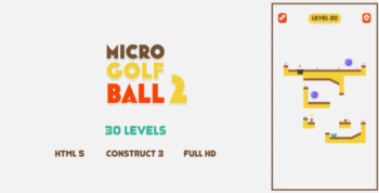 Micro Golf Ball 2 - HTML5 Game (Construct3)