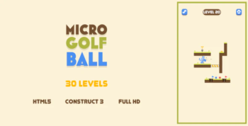 Micro Golf Ball - HTML5 Game (Construct3)