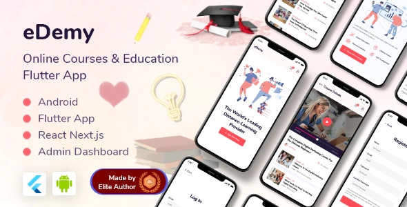 Online Courses & Education Flutter App - eDemy