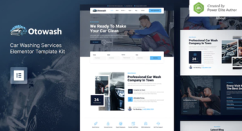 Otowash – Car Washing & Cleaning Services Elementor Template Kit