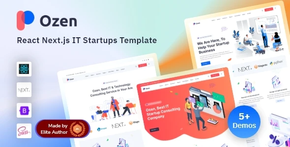 Ozen - React Next.js IT Startup Template