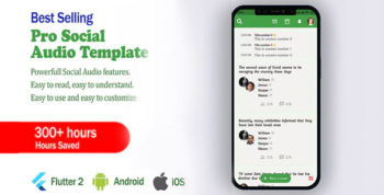 Pro Social Audio Template - Clone Clubhouse App By Flutter