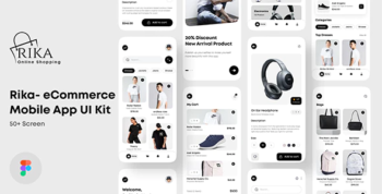 Rika - eCommerce Mobile App UI Kit For Figma