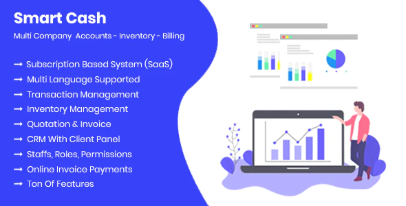 Smart Cash - Multi Company Accounts Billing & Inventory(SaaS)
