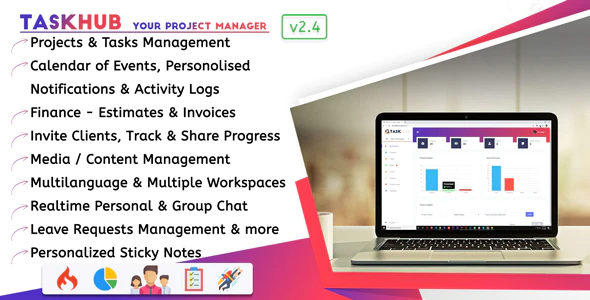 Project Management, Finance, CRM Tool - Taskhub