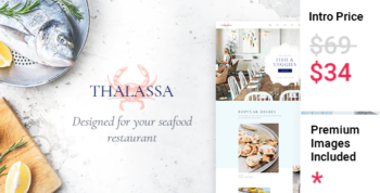 Thalassa - Seafood Restaurant Theme