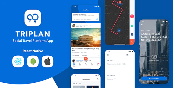 Triplan - Social Travel React Native Template