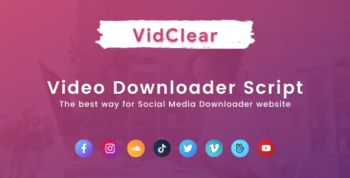 VidClear - Video Downloader Script