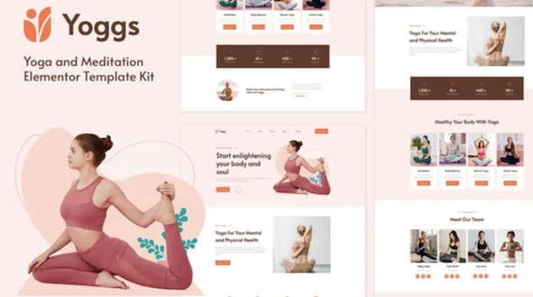 Yoggs - Yoga & Meditation Elementor Template Kit