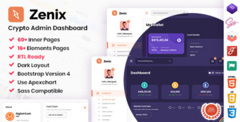 Zenix - Crypto Admin Angular Dashboard Template