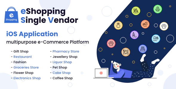 eShopping - Single Vendor Multi Purpose eCommerce System - iOS Application