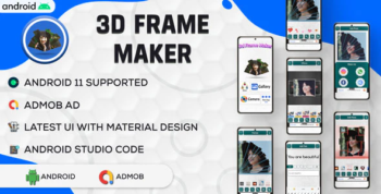 3D Photo Maker - 3D PhotoEditor - Photo Frame Maker - Android App - Admob Ads