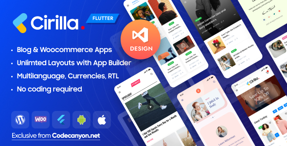 Cirilla - Multipurpose Flutter App For Wordpress & Woocommerce