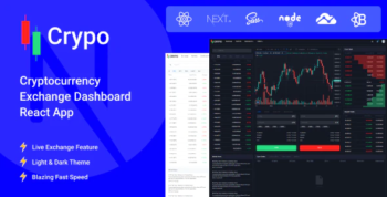Crypo - Cryptocurrency Exchange Dashboard React App