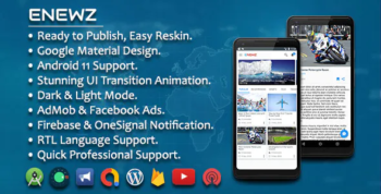 ENEWZ - Native Android (News/Blog/Article) App for Wordpress with OneSignal Notification