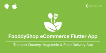 FooddyShop - Grocery, Vegetable & Food Delivery App with Node.js Backend
