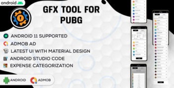 GFX Tool For PUBG - Game Booster - BGMI GFX - Android App Full Code - Admob Ads v5.0