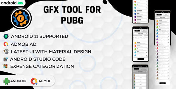 GFX Tool For PUBG - Game Booster - BGMI GFX - Android App Full Code - Admob Ads v5.0