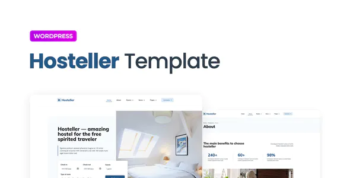 Hosteller – Hostel Booking Elementor Template Kit