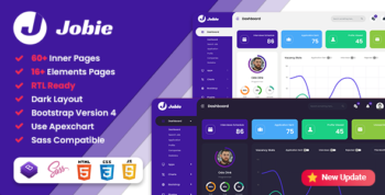 Jobie - Job Portal Angular Admin Dashboard Template