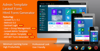 Laravel Form - HTML Form Generator - Admin Template