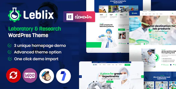 Leblix - Laboratory & Research WordPress Theme
