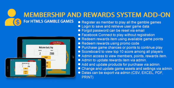 Membership and Rewards System Add-On