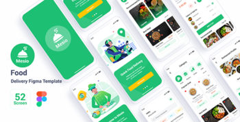 Mesio – Food Delivery Sketch Template