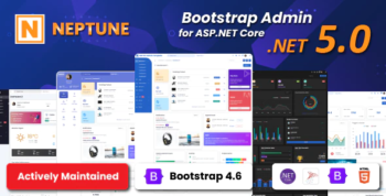 Neptune Admin Template for Asp.Net Core