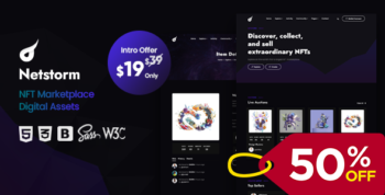 Netstorm - NFT Marketplace HTML Template