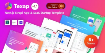 Next.js Strapi App & SaaS Startup Template - Texap