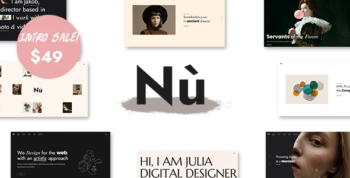 Nù - Creative Portfolio WordPress Theme