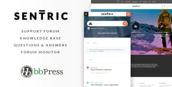 Sentric - Support Forum WordPress Theme
