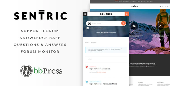 Sentric - Support Forum WordPress Theme