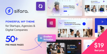 Sifara - Startups & Agencies WordPress Theme