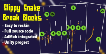 Slippy Snake Break Blocks - Hyper Casual Game