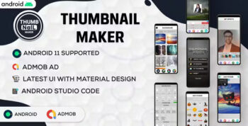 Ultimate Thumbnail Maker | Facebook covers | Instagram thumb | Android code | Admob ads