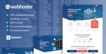 WebHoster - Web Hosting Service Elementor Template Kit