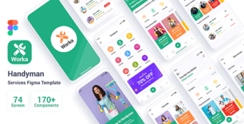 Worka – Handyman Services Figma Template