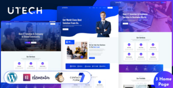 uTech - IT Solution And Technology WordPress Theme