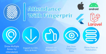 Attendance with Fingerprint (Flutter + Laravel)