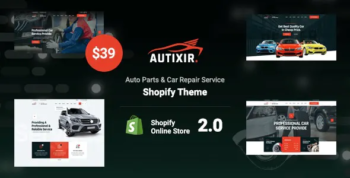 Autixir - Auto Parts & Car Repair Service Shopify Theme