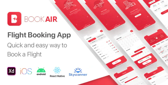 BookAir - Cross Platform Flights Booking App - React Native