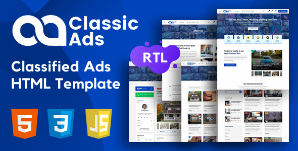 Classicads - Classified Ads HTML Template