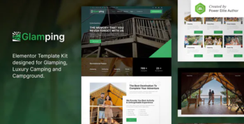 Glamping – Luxury Camping & Campground Elementor Template Kit
