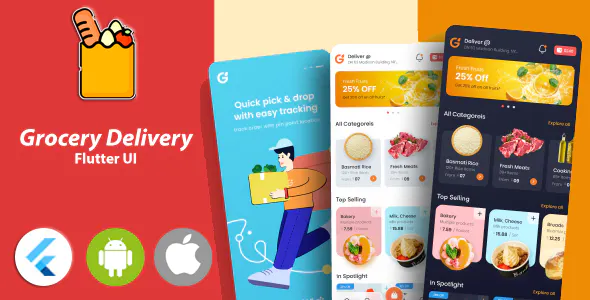 Grocery Flutter App Template 2 - Flutter 2.0