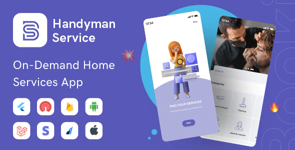 Handyman Service | On-Demand Home Service Flutter App with ChatGPT Integration