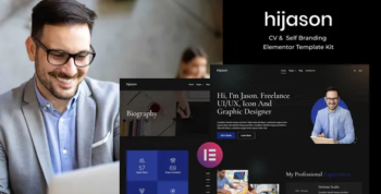 HiJason - CV & Self Branding Elementor Template Kit