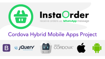 InstaOrder - Orders using WhatsApp - Hybrid Mobile Apps - Cordova - iOS - Android