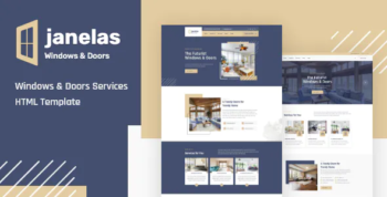 Janelas – Windows & Doors Services Elementor Template Kit